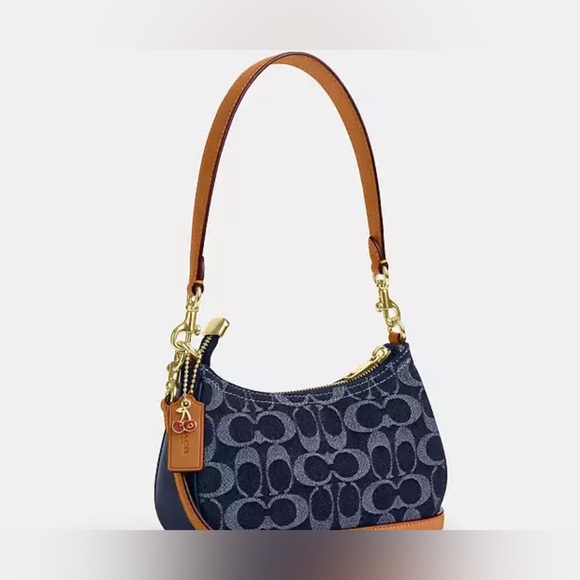 Coach Teri Mini Crossbody Bag In Signature Denim - Picture 5 of 13